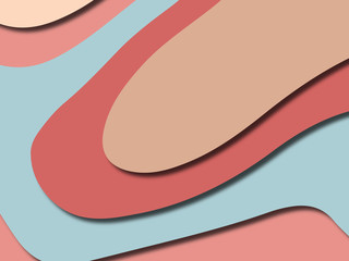 Colorful carving art.Paper cut abstract background with paper cut shapes. Template design layout for business presentations, flyers, posters, invitations