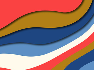 Colorful carving art.Paper cut abstract background with paper cut shapes. Template design layout for business presentations, flyers, posters, invitations