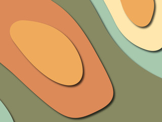 Colorful carving art.Paper cut abstract background with paper cut shapes. Template design layout for business presentations, flyers, posters, invitations