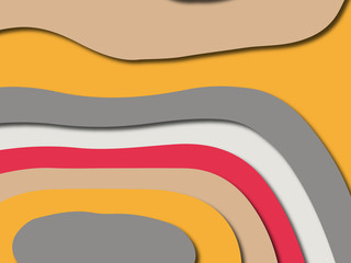 Colorful carving art.Paper cut abstract background with paper cut shapes. Template design layout for business presentations, flyers, posters, invitations