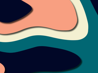 Colorful carving art.Paper cut abstract background with paper cut shapes. Template design layout for business presentations, flyers, posters, invitations