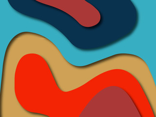 Colorful carving art.Paper cut abstract background with paper cut shapes. Template design layout for business presentations, flyers, posters, invitations