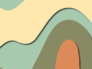 Colorful carving art.Paper cut abstract background with paper cut shapes. Template design layout for business presentations, flyers, posters, invitations