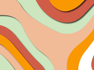 Colorful carving art.Paper cut abstract background with paper cut shapes. Template design layout for business presentations, flyers, posters, invitations