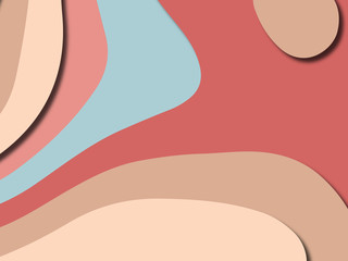 Colorful carving art.Paper cut abstract background with paper cut shapes. Template design layout for business presentations, flyers, posters, invitations