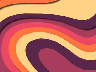 Colorful carving art.Paper cut abstract background with paper cut shapes. Template design layout for business presentations, flyers, posters, invitations