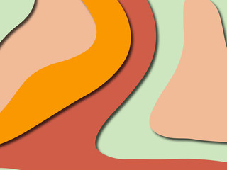 Colorful carving art.Paper cut abstract background with paper cut shapes. Template design layout for business presentations, flyers, posters, invitations