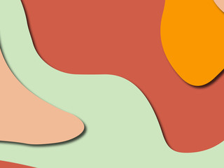 Colorful carving art.Paper cut abstract background with paper cut shapes. Template design layout for business presentations, flyers, posters, invitations