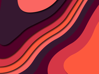 Colorful carving art.Paper cut abstract background with paper cut shapes. Template design layout for business presentations, flyers, posters, invitations