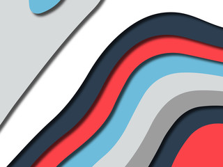 Colorful carving art.Paper cut abstract background with paper cut shapes. Template design layout for business presentations, flyers, posters, invitations