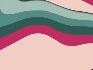 Naklejka premium Colorful carving art.Paper cut abstract background with paper cut shapes. Template design layout for business presentations, flyers, posters, invitations