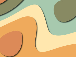 Colorful carving art.Paper cut abstract background with paper cut shapes. Template design layout for business presentations, flyers, posters, invitations