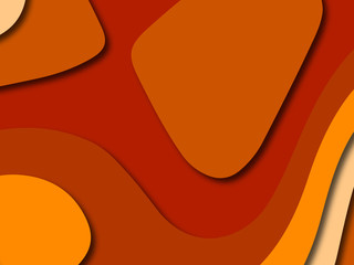 Colorful carving art.Paper cut abstract background with paper cut shapes. Template design layout for business presentations, flyers, posters, invitations