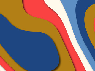 Colorful carving art.Paper cut abstract background with paper cut shapes. Template design layout for business presentations, flyers, posters, invitations