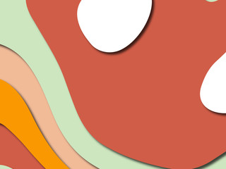 Colorful carving art.Paper cut abstract background with paper cut shapes. Template design layout for business presentations, flyers, posters, invitations