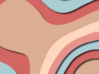 Colorful carving art.Paper cut abstract background with paper cut shapes. Template design layout for business presentations, flyers, posters, invitations