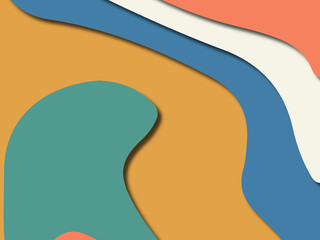 Colorful carving art.Paper cut abstract background with paper cut shapes. Template design layout for business presentations, flyers, posters, invitations