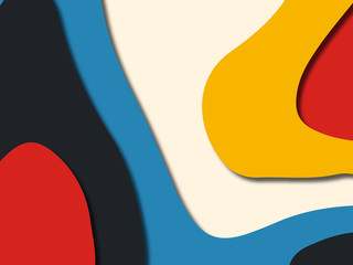 Colorful carving art.Paper cut abstract background with paper cut shapes. Template design layout for business presentations, flyers, posters, invitations