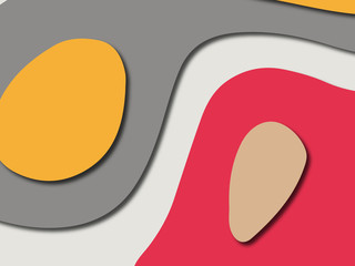 Colorful carving art.Paper cut abstract background with paper cut shapes. Template design layout for business presentations, flyers, posters, invitations