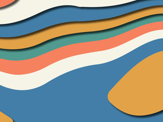 Colorful carving art.Paper cut abstract background with paper cut shapes. Template design layout for business presentations, flyers, posters, invitations