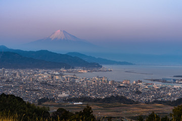 Mt Fuji and the ocean