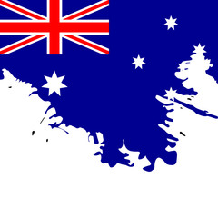 Background with the flag of Australia. Vector illustration design