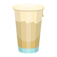 Isolated patrick day beer glass. Vector illustration design