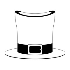 Isolated patrick day traditional hat. Vector illustration design