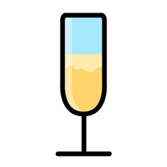 Isolated cocktail glass icon. Vector illustration design