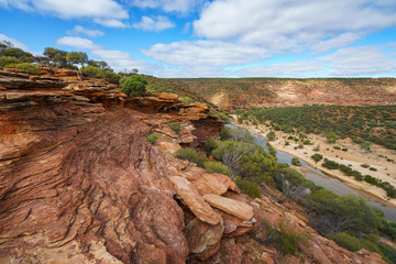 hiking natures window loop trail, kalbarri national park, western australia 22