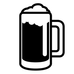 Isolated beer mug icon. Vector illustration design