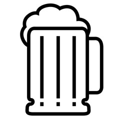 Isolated beer mug icon. Vector illustration design