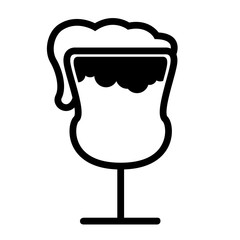 Isolated cocktail glass icon. Vector illustration design