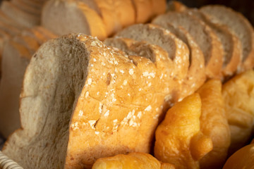 sliced whole grain bread