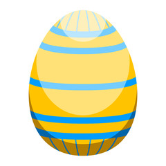 Isolated colored easter egg. Vector illustration design
