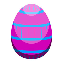 Isolated colored easter egg. Vector illustration design