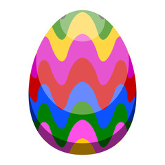 Isolated colored easter egg. Vector illustration design