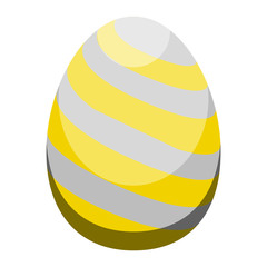Isolated colored easter egg. Vector illustration design