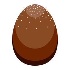 Isolated colored easter egg. Vector illustration design
