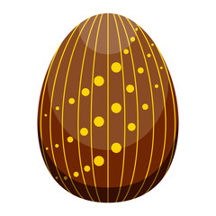 Isolated colored easter egg. Vector illustration design