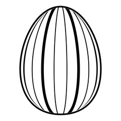 Isolated colored easter egg. Vector illustration design