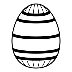 Isolated colored easter egg. Vector illustration design