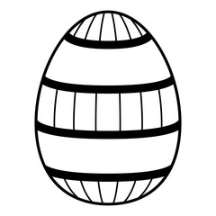 Isolated colored easter egg. Vector illustration design
