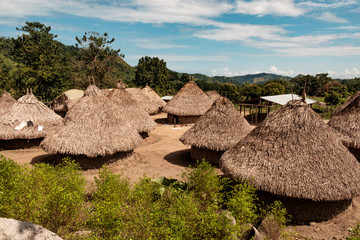 Fototapeta na wymiar Kogi Village in Colombia's La Guajira Department