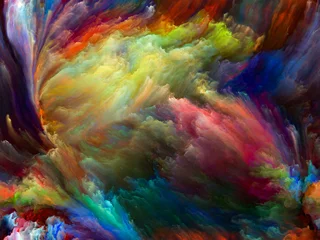 Abwaschbare Fototapete Gemixte farben Jenseits der Farbbewegung