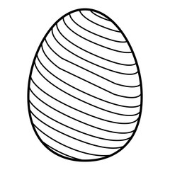 Isolated colored easter egg. Vector illustration design
