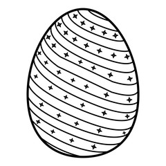 Isolated colored easter egg. Vector illustration design