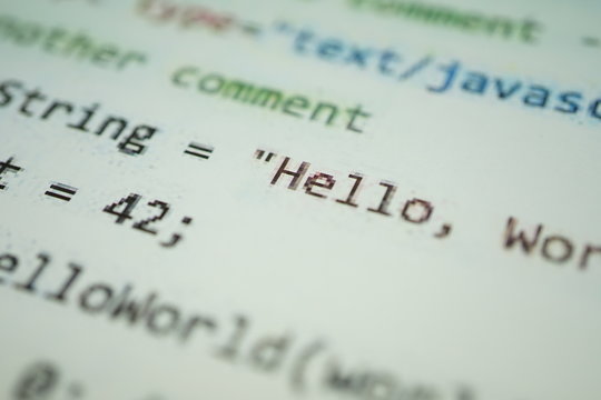 igital java code text. Computer software code concept. Programming coding.