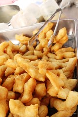 Deep fried dough stick delicious in market
