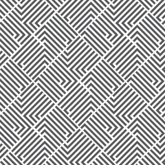 pattern with black white striped lines.  Geometric tile in op art style. Vector illusive background, texture. Futuristic element, technologic design. pattern clean for fabric, wallpaper, printing.